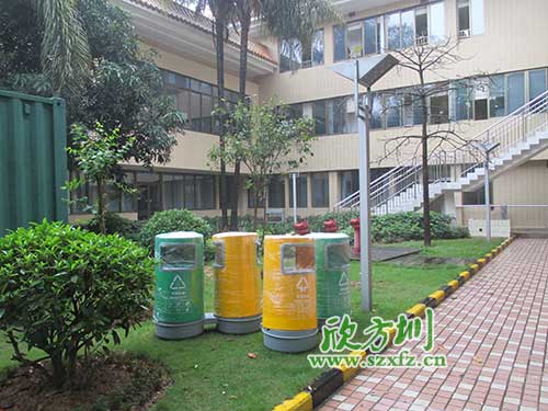 韶關(guān)物業(yè)分類玻璃鋼垃圾桶，提升社區(qū)好環(huán)境。
