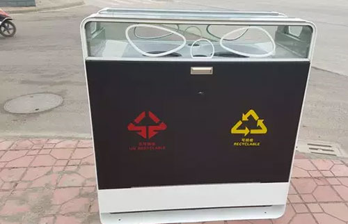 成都高大上果皮箱：有WiFi，靠太陽能工作