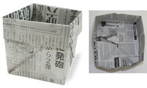 用紙折垃圾桶手工怎么折，學(xué)手工制作折紙垃圾桶