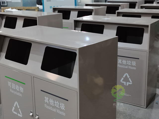 提升公共空間品質(zhì)，深圳金屬垃圾桶助你一臂之力