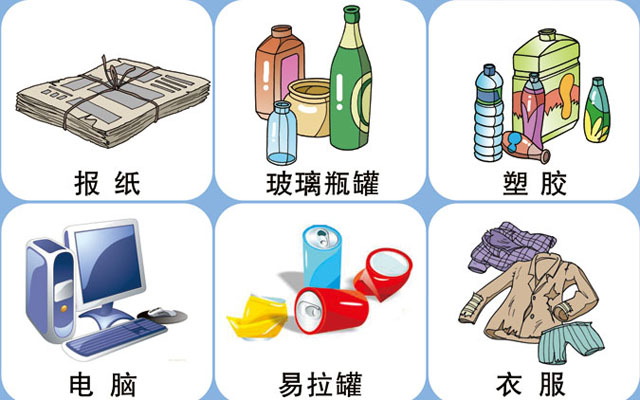 垃圾桶圖標及分類標識有哪些？